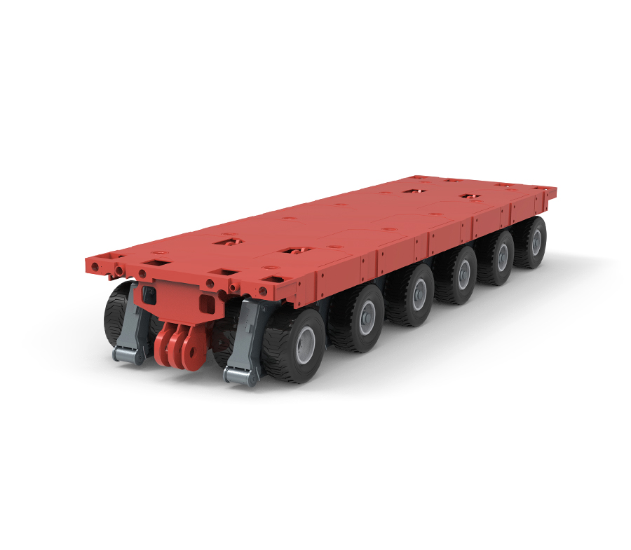 Transportador modular autopropulsado KTSP-6 con 6 ejes (SPMT)