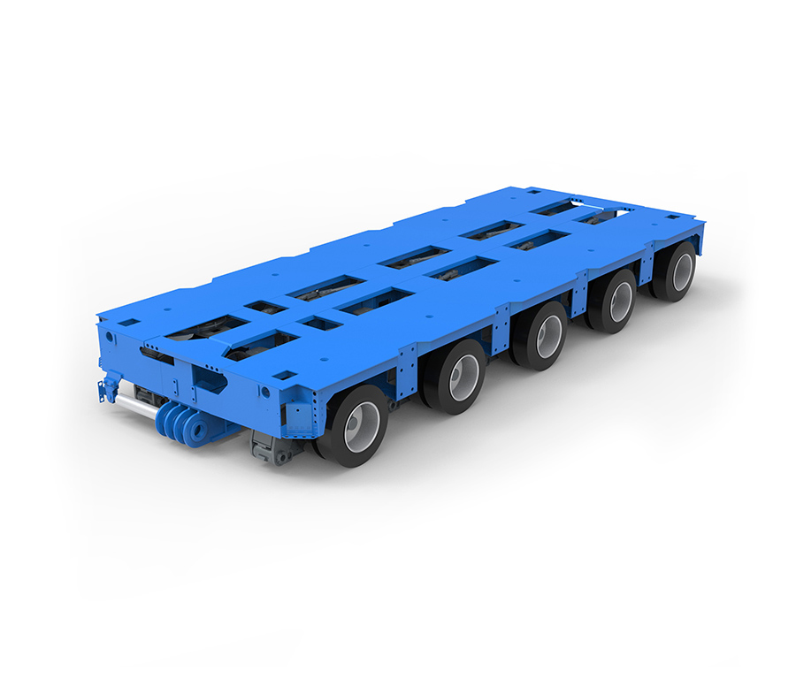 Remolque de línea de ejes hidráulicos KTG-5 con 5 ejes (SPT)