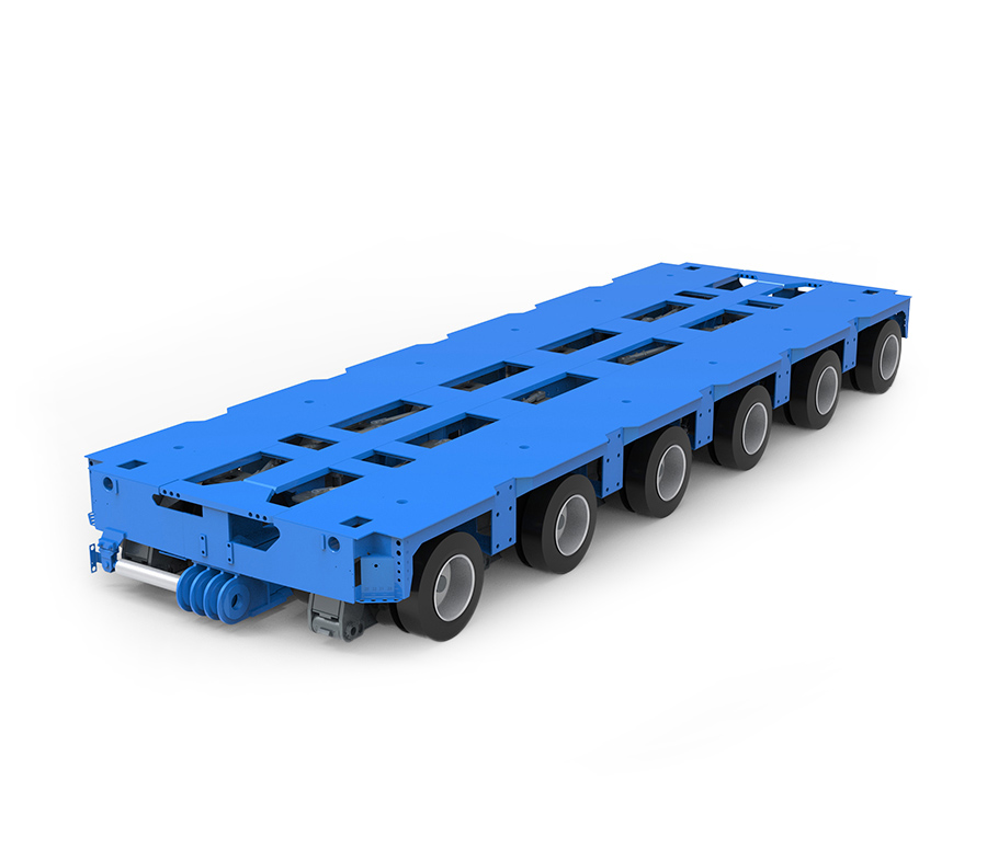Remolque de línea de ejes hidráulicos KTG-6 con 6 ejes (SPT)