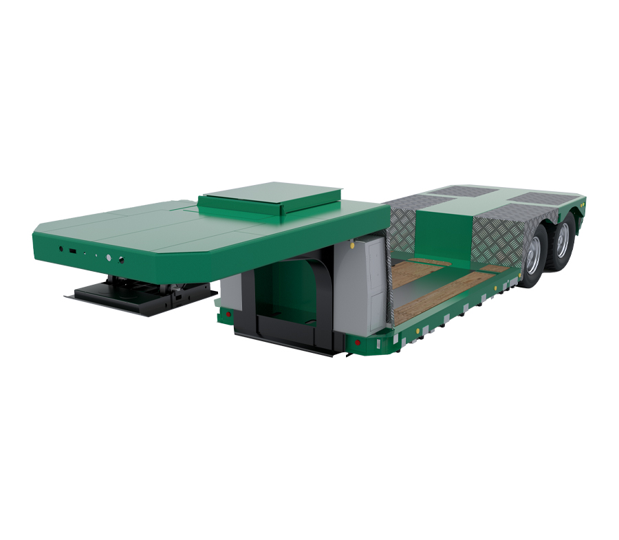 Semirremolque para transporte de instrumentos de precisión de plataforma baja LT-PI1